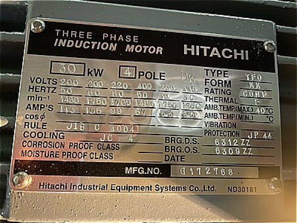 画像4: 【商品番号：C3281】 　日立 30ｋW-4P (4)