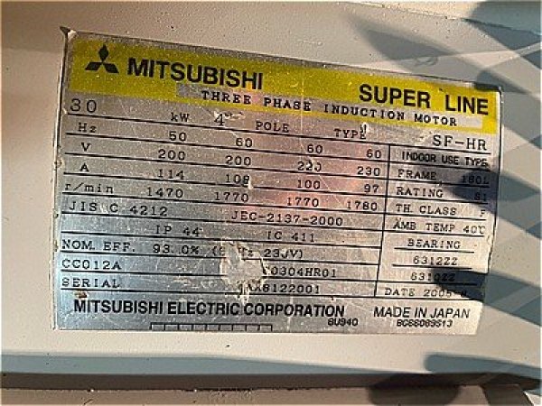 画像4: 【商品番号：C3363   三菱 30ｋW-4P 　  (4)