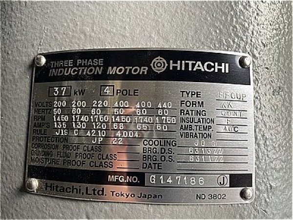 画像4: 【商品番号：C3444    日立 37ｋW-4P （屋内型） (4)